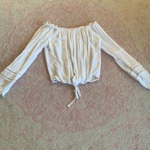 White off the  shoulder top